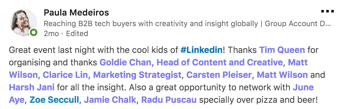 Vivid Talks The Cool Kids of LinkedIn at WeWork Hammersmith London on January 31 2018 Praise - 01